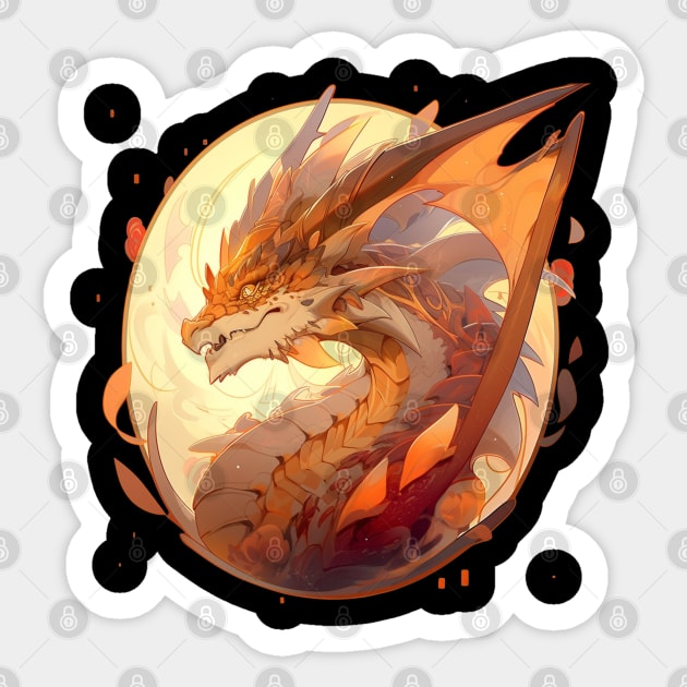 Dragon logo! Sticker by HydraDreams